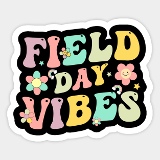 Groovy Retro Field Day Vibes Funny gift for boys girls kids Sticker